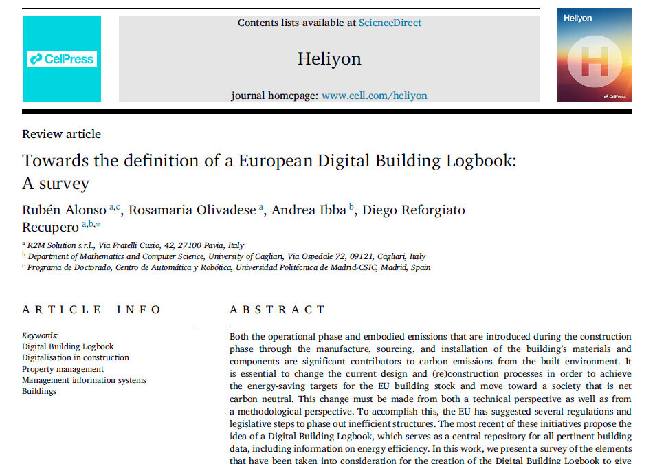 New publication on the Digital Building Logbook